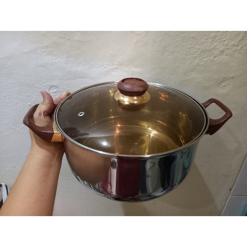 panci + tutup kaca merek OXONE ukuran 24 cm