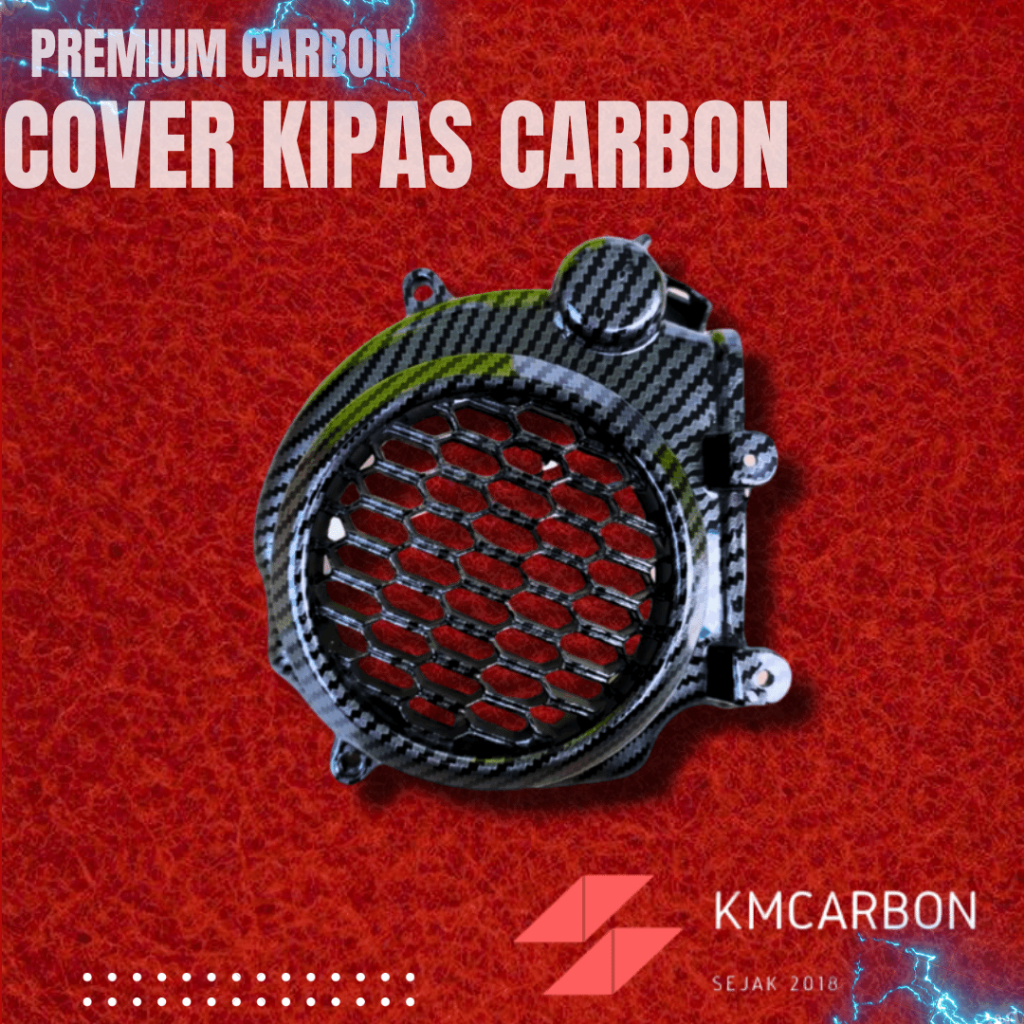 COVER KIPAS BEAT SCOOPY GENIO NEW 2020-2023 CARBON