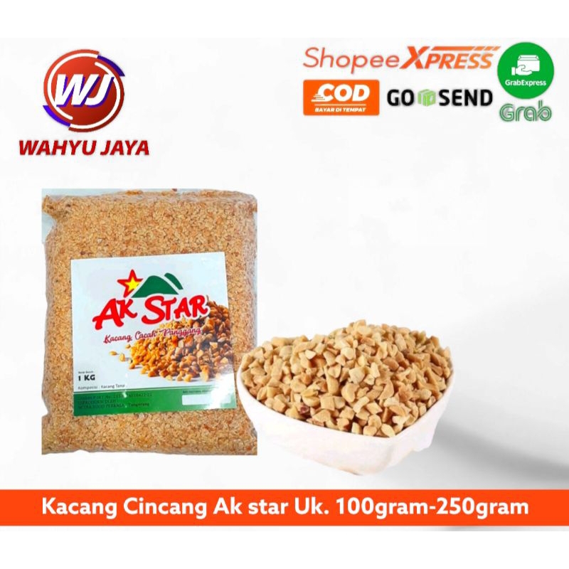 

Kacang cincang Ak star 100gram-250gram