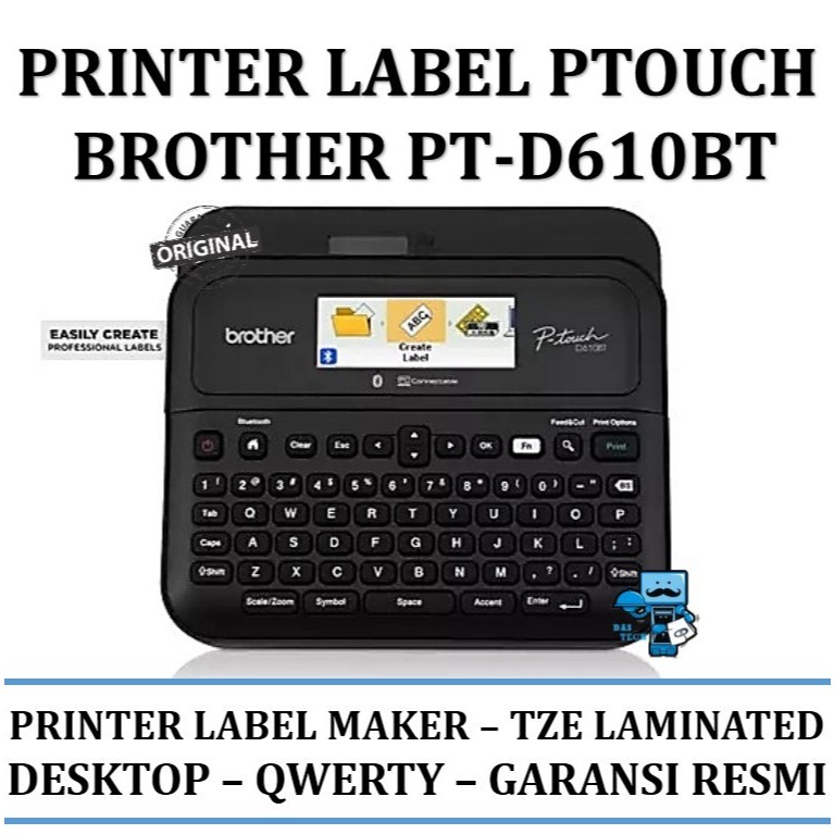 

Printer Label Brother PT-D610BT / PT D610BT - Garansi Resmi