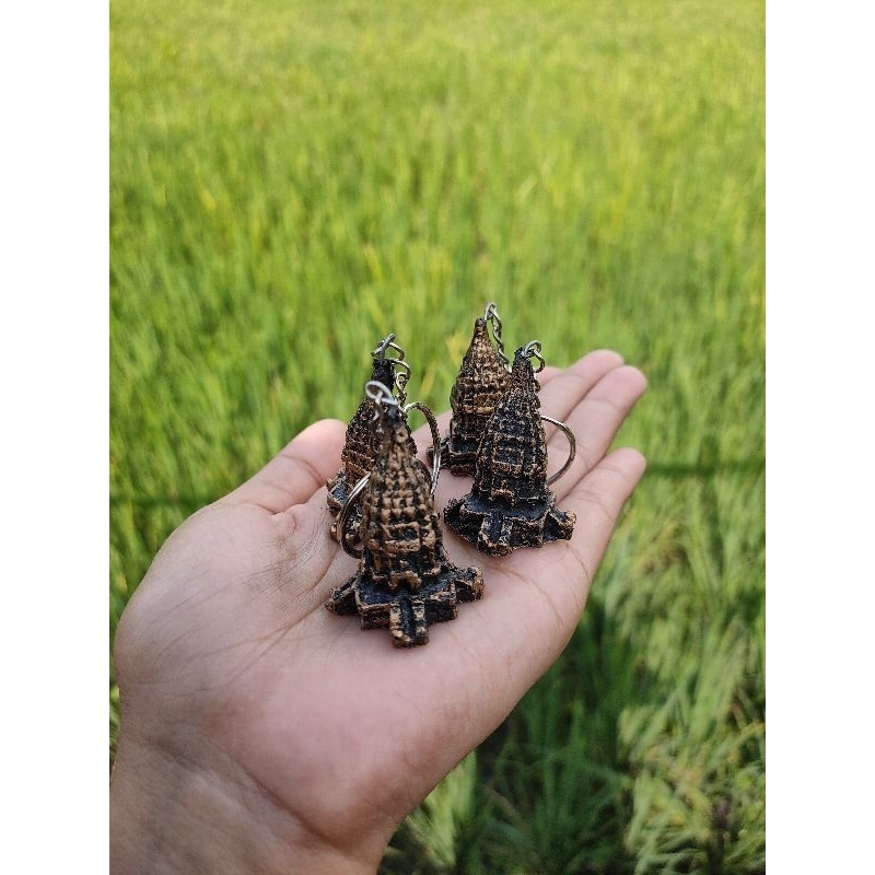 SOUVENIR GANTUNGAN KUNCI CANDI PRAMBANAN BAHAN FIBERGLASS