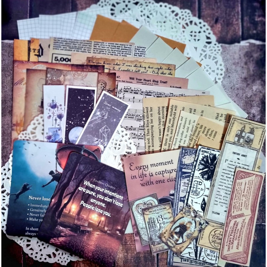 

Dekorasi Vintage Buku Jurnal Ver_10 (46pcs)