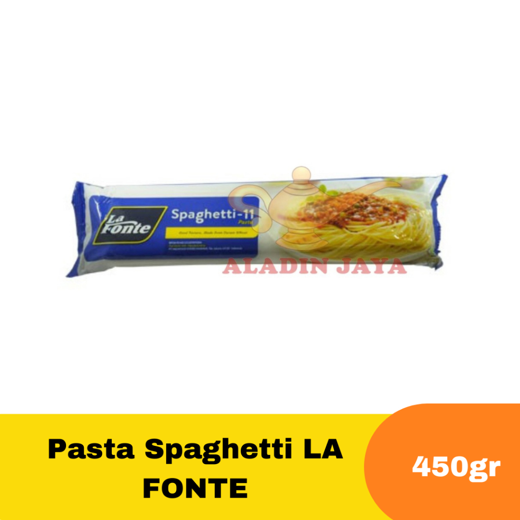 

Pasta Spaghetti LA FONTE ukuran 450gr
