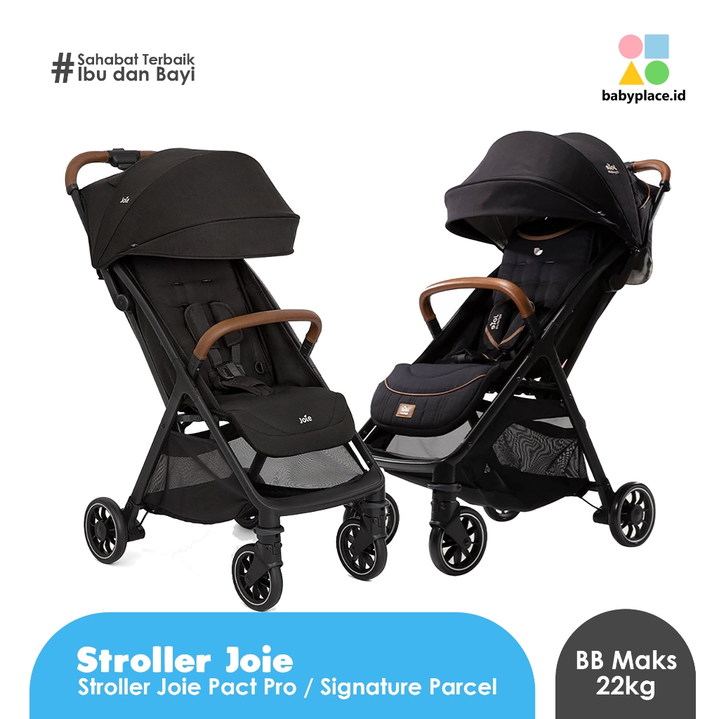 JOIE - Stroller Joie Meet Pact Pro Shale/ Joie Signature Parcel/ Joie Nutmeg