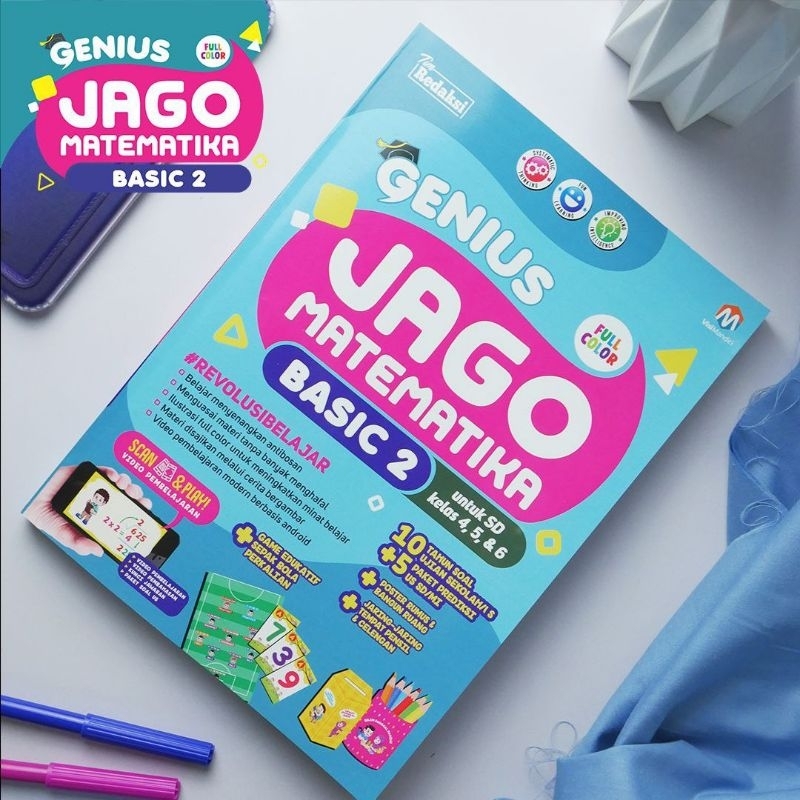 Visi Mandiri Genius Jago Matematika Basic 2 Buku Pelajaran Kelas 4, 5, 6 SD Penerbit Ziyad Books Lia
