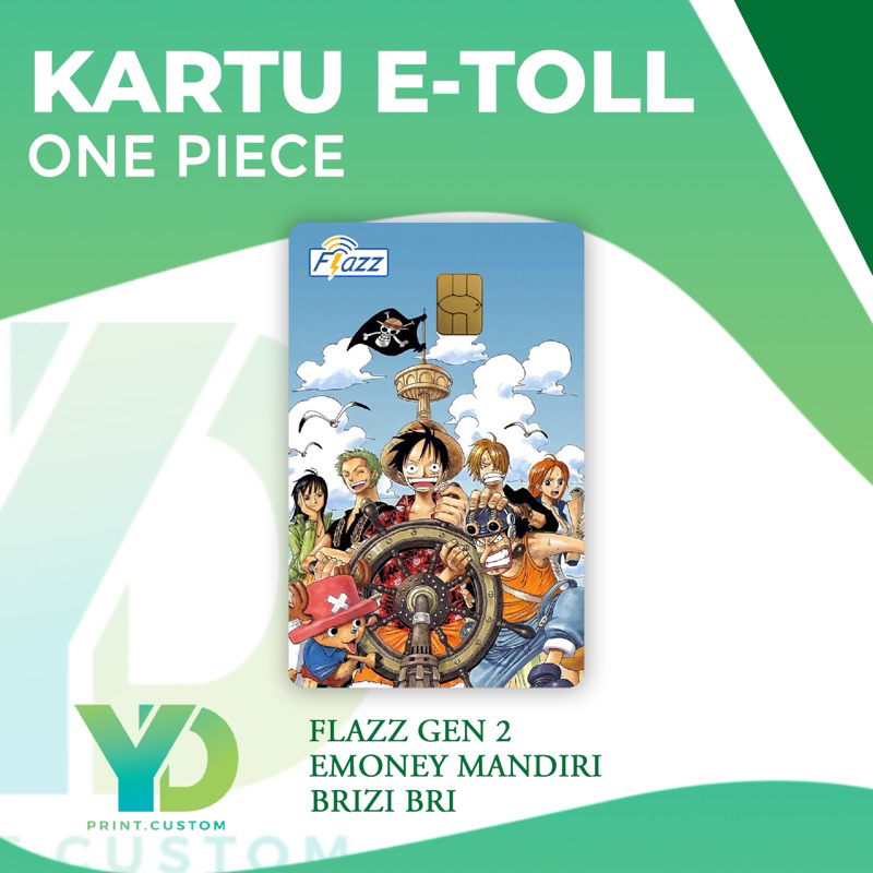 Kartu Flazz Bca Gen 2 terbaru Suport NFC edisi One Piece