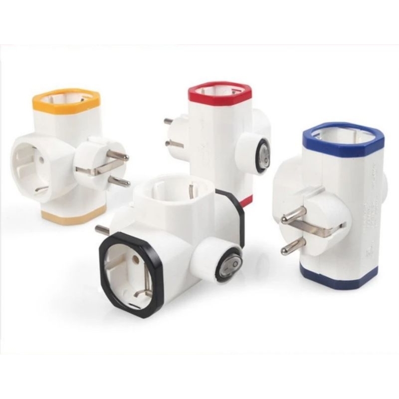 Steker T Arde Saklar Loyal Colokan T Stop Kontak Cabang 3Steker T Arde Saklar Loyal Colokan T Stop K