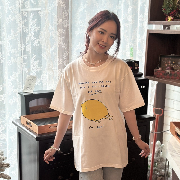 Lemon Tshirt / Kaos Lemon / Kaos Aesthetic / Korean Tee / Aesthetic Tee