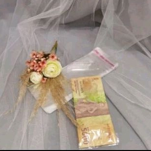 

100 pcs plastik opp 7×16 cm + 4 cm penutup / money cake / plastik uang