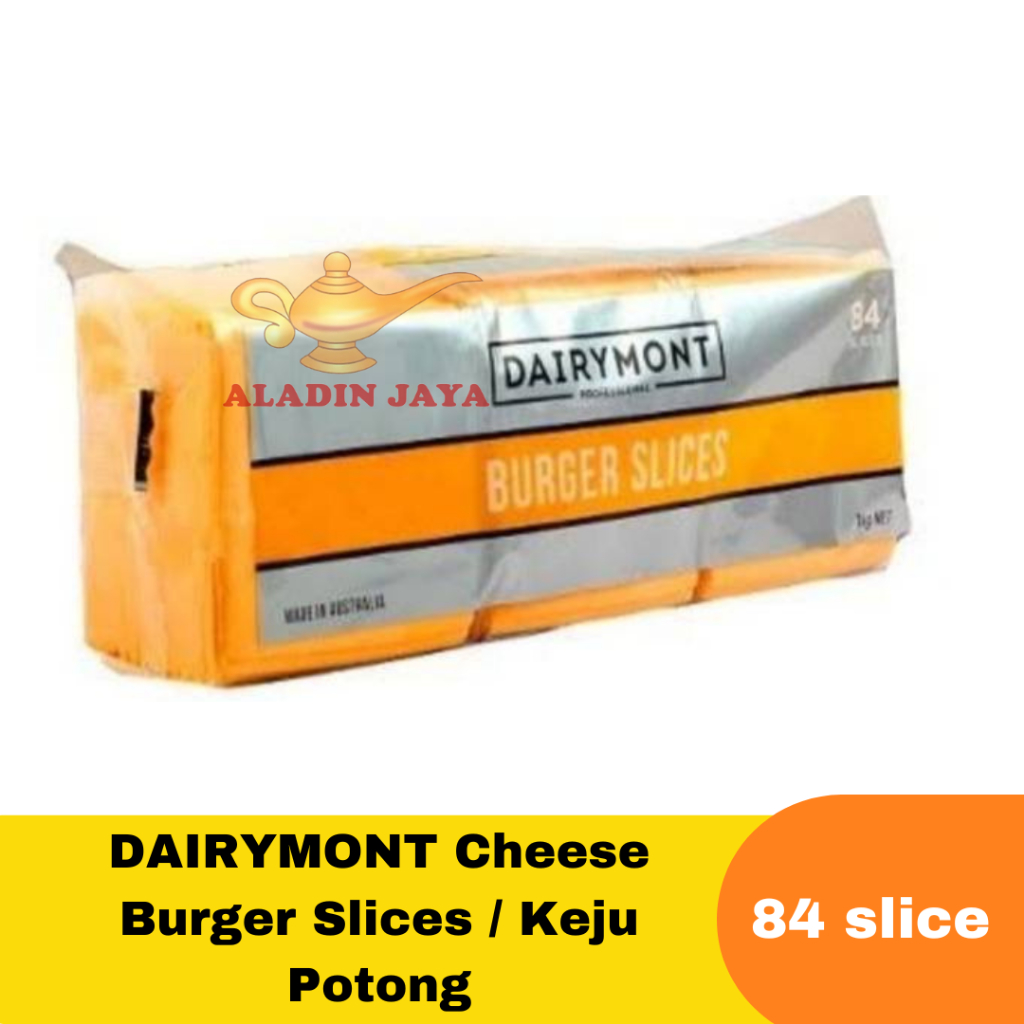 

DAIRYMONT Cheese Burger Slices / Keju Potong 1kg (84 Slices)