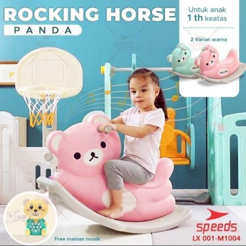 ROCKING HORSE JUNGKAT JUNGKIT MOLION BY SPEEDS M1004 M1005 MAIN KUDA KUDAAN ANAK