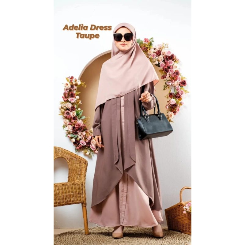 Adelia Dress By zayna Project Gamis terbaru