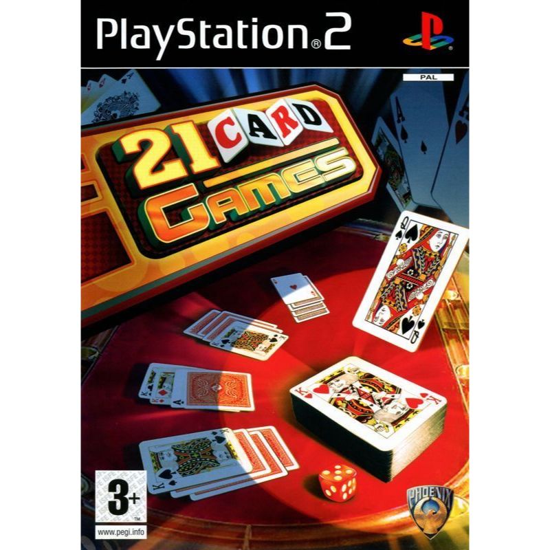 Kaset DVD Game PS2 21 Card Games