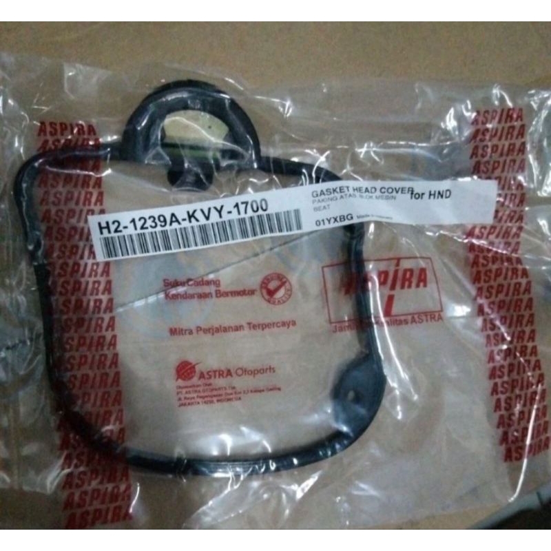 SEAL KARET GASKET HEAD COVER TUTUP MESIN MOTOR HONDA BEAT KARBU SCOOPY KARBU SPACY KARBU ORI ASPIRA 