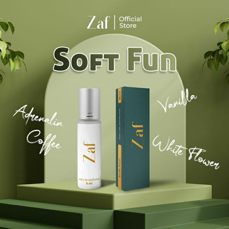 Zaf parfume Fun ( Soft parfume ) parfum pria wanita tahan lama Eau de parfume 100% non Alcohol