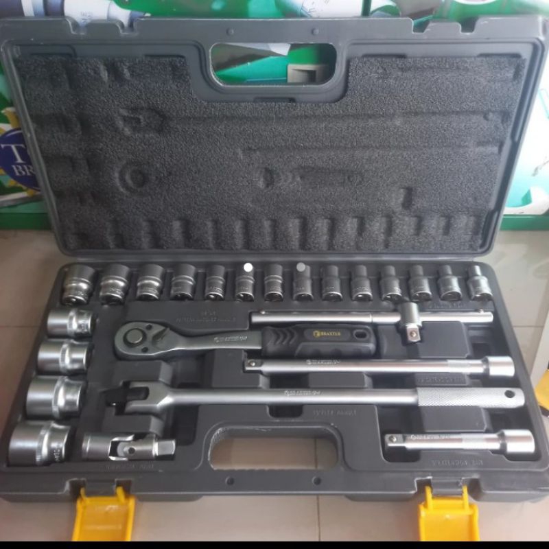 BRAXTER KUNCI SOK SET 8~32MM KUNCI SOCK 1/2 INCH 24PCS