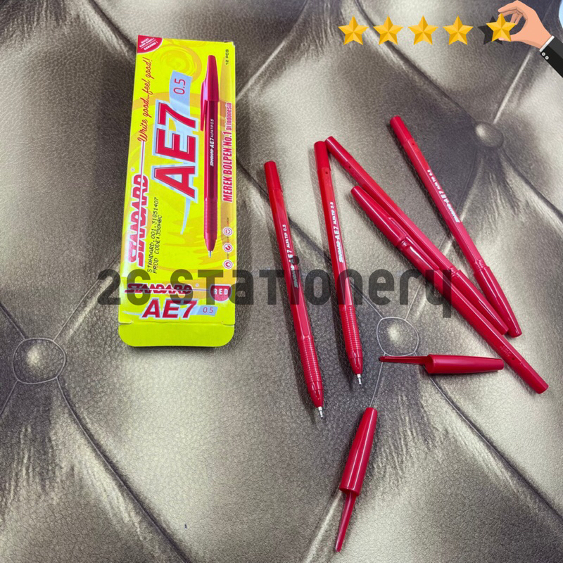 

Pulpen Standard AE7 0,5mm / merah