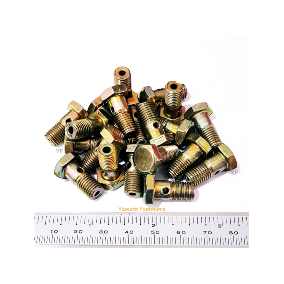 Baut Solar 8 mm Kunci 12 Drat 1.0 Universal M8 Banjo Bolt