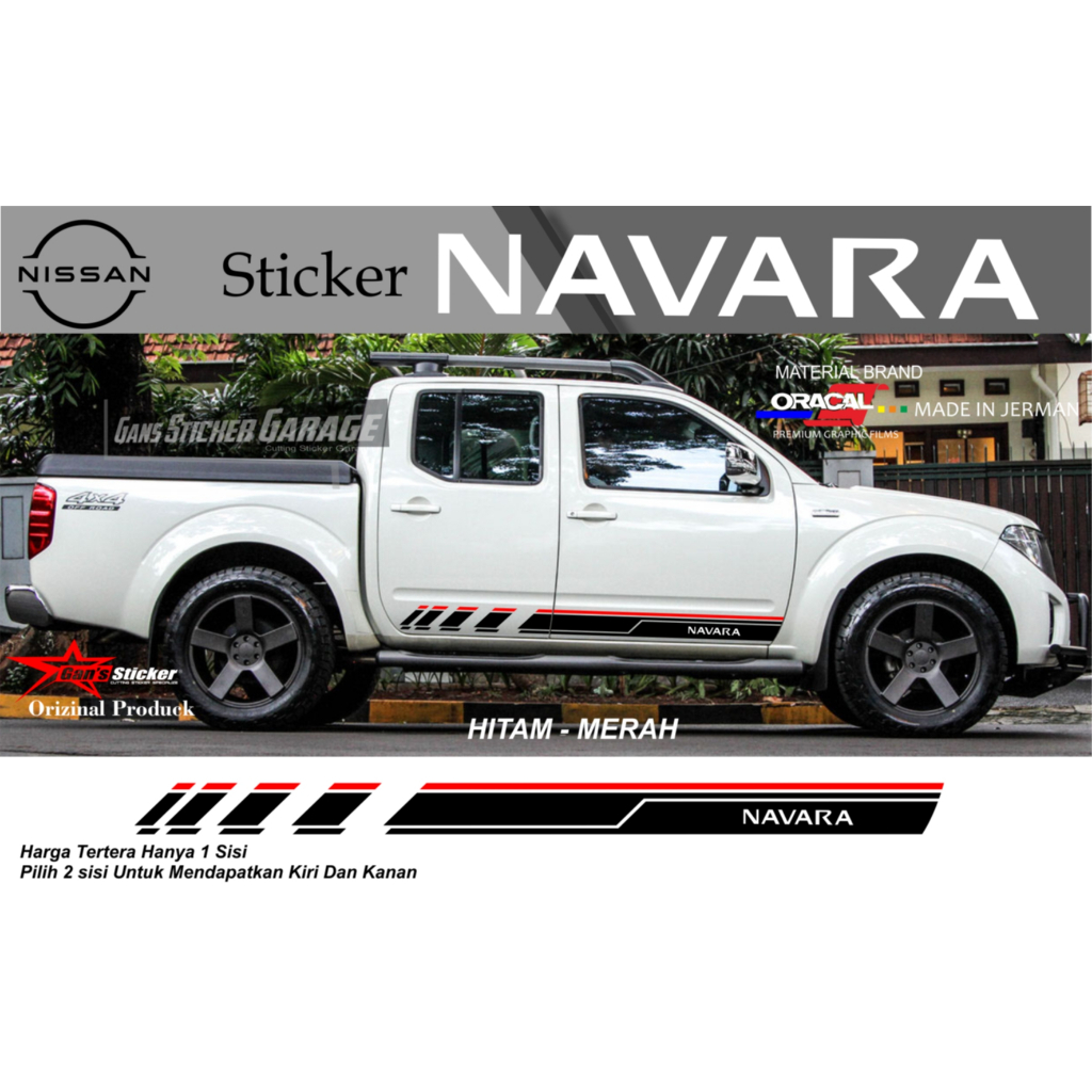 STICKER NISSAN NAVARA AKSESORIS NISSAN NAVARA
