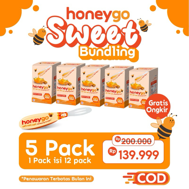 

[READY] Honeygo Madu Murni - Bundling 5 Pack