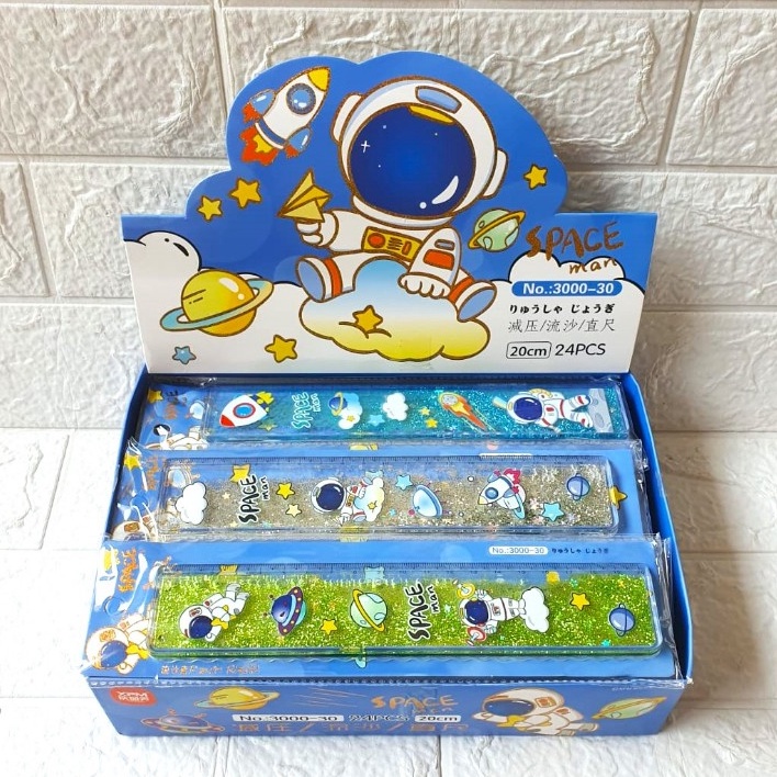 

Ready Murah Penggaris 2 cm Air Glitter Karakter Fancy ASTRONOT UNICORN DINO