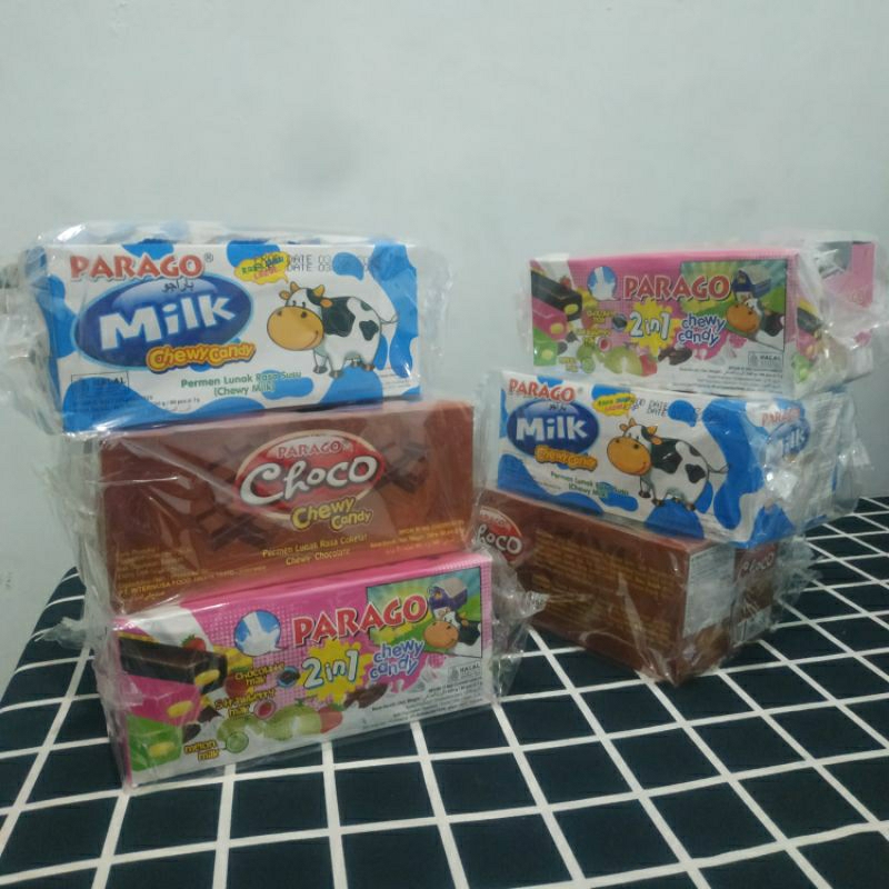 

Permen Lunak Parago empuk | coklat susu | chewy candy