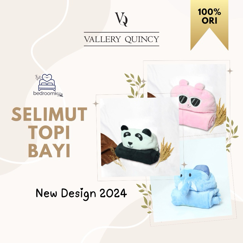 Selimut Bayi Topi Vallery Quincy 70x100cm (27+ New Motif)