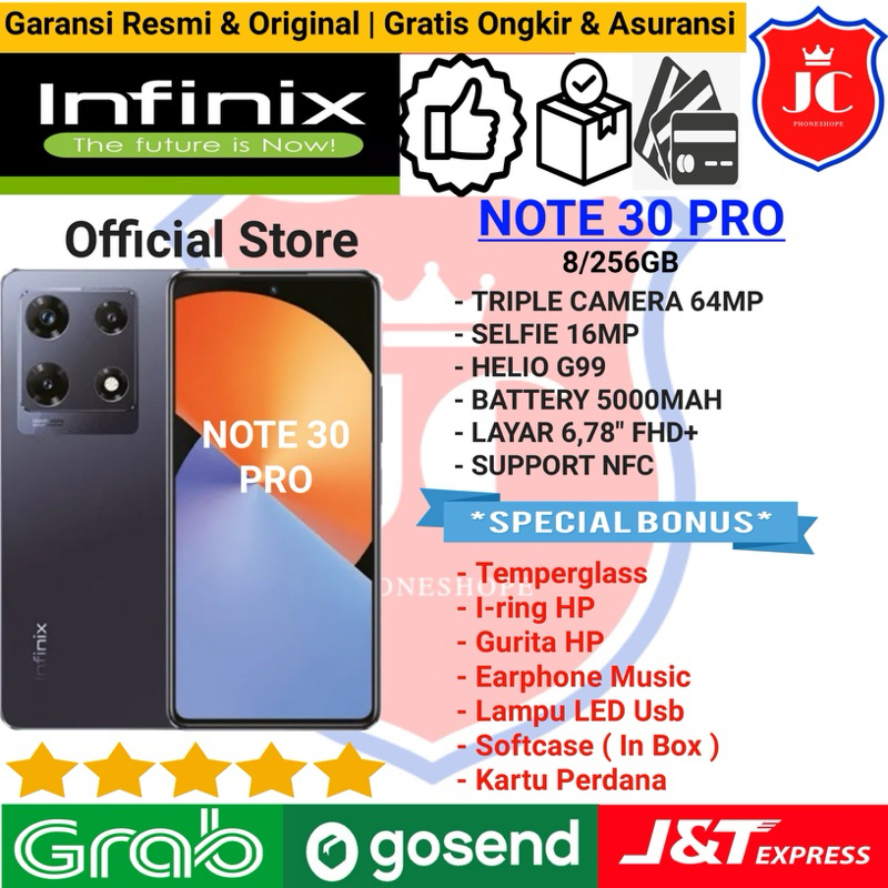 INFINIX NOTE 30 PRO NFC RAM 8/256GB GARANSI RESMI INFINIX