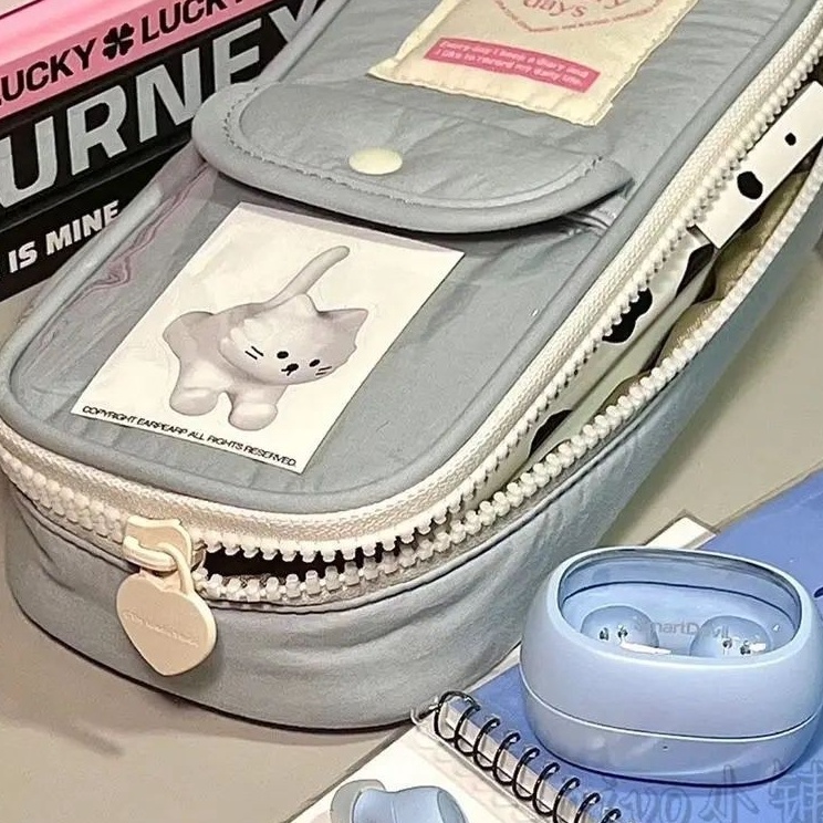 

Produk Viral Baca Deskripsi Pencil case tempat pensil retro heart zipper large capacity stationery cosmetic pouch