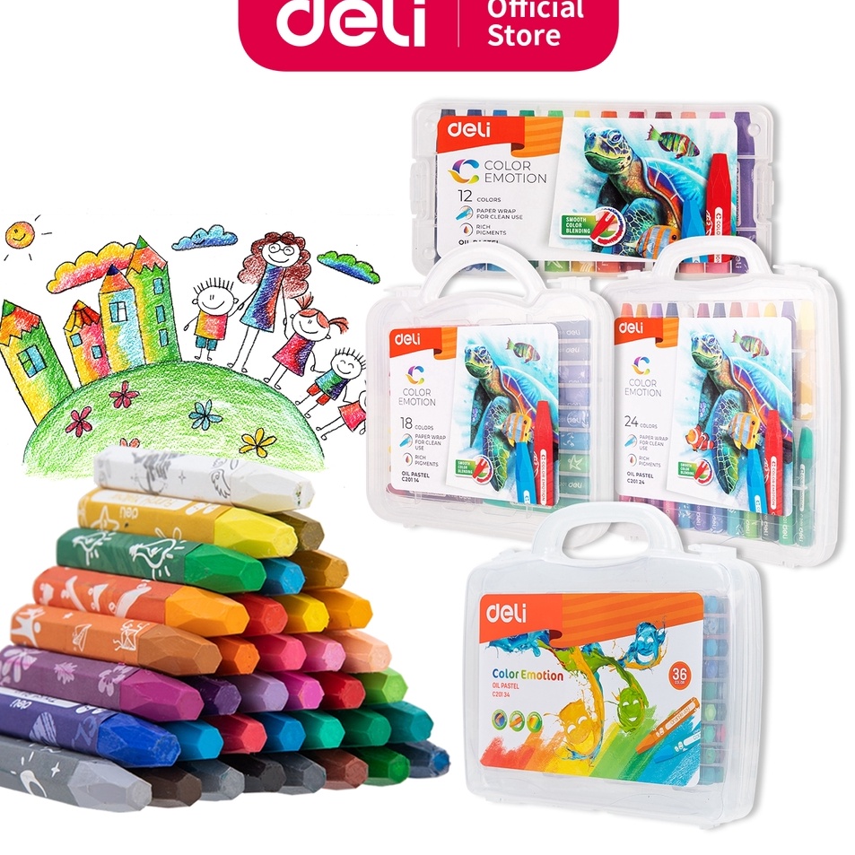

Pasti Ada Deli Oil Pastel Crayon Krayon 122436 Warna Cerah Sempurna Tidak Beracun EC2124