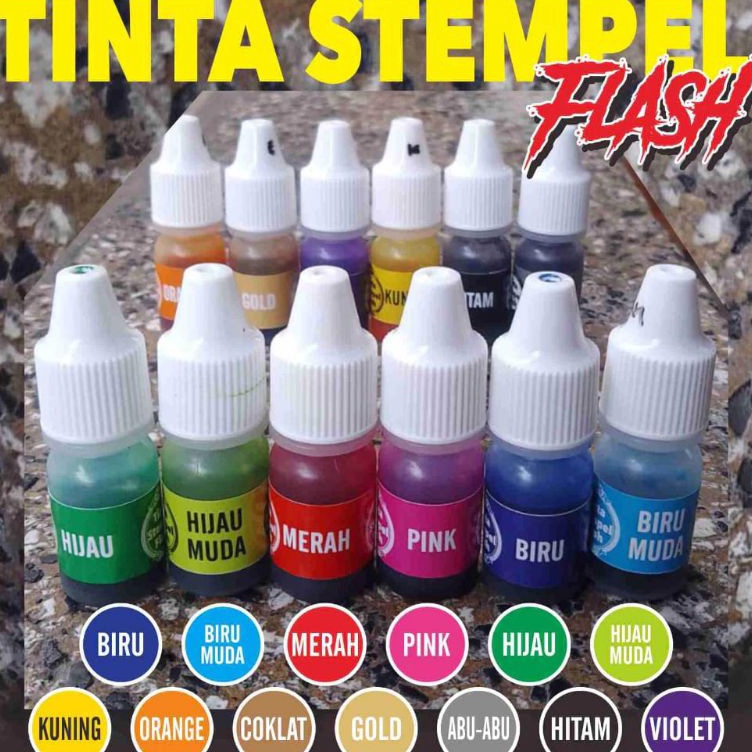 

Grosir Irit Tinta Stempel Flash 5 ml Refill Tinta Super Quality