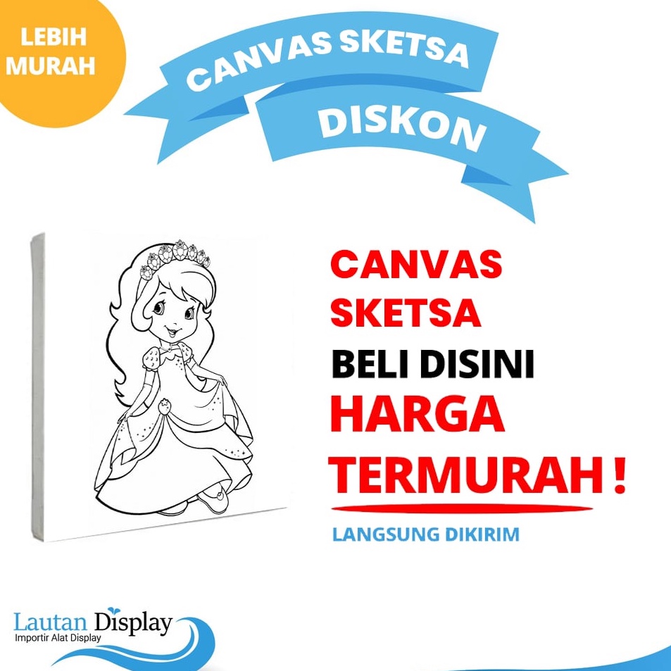 Serba Baru  Kanvas Lukis Sketsa 2x2 Cm  Media Lukis Canvas Sketsa 2x3 Cm  Kanvas Sketsa Bergambar Sketsa Mewarnai