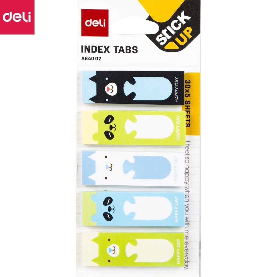 

Kualitas Tinggi Deli Memo Tempel Paper Index Tabs Sekolah 53sheets EA642