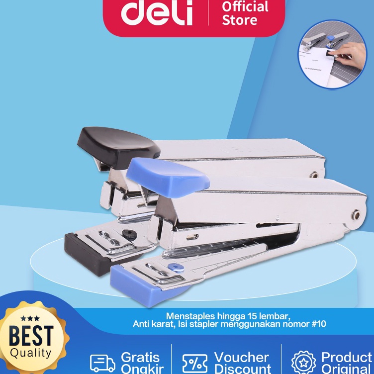 

Update Istimewa Deli Stapler Besi Mini Peralatan Kantor 1 Sheets E224