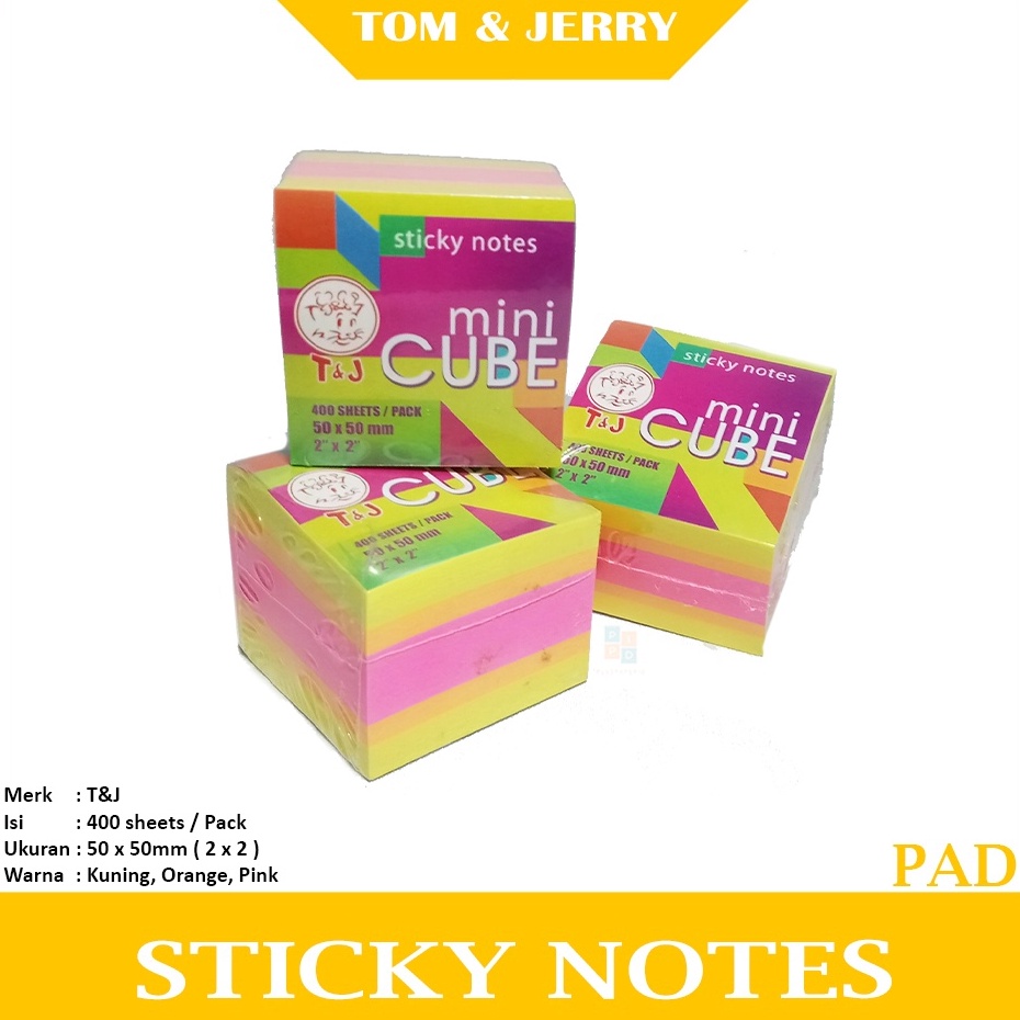 

Sekarang Diskon Tom Jerry Sticky Notes Memo Mini Cube Pad