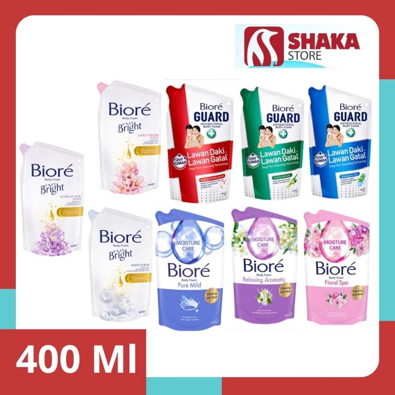 Biore 400ml/ Biore sabun mandi cair 400ml/ Biore body wash