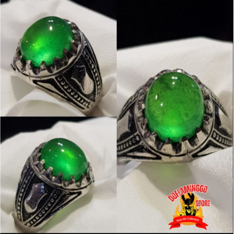 Batu cincin Natural giok Burma