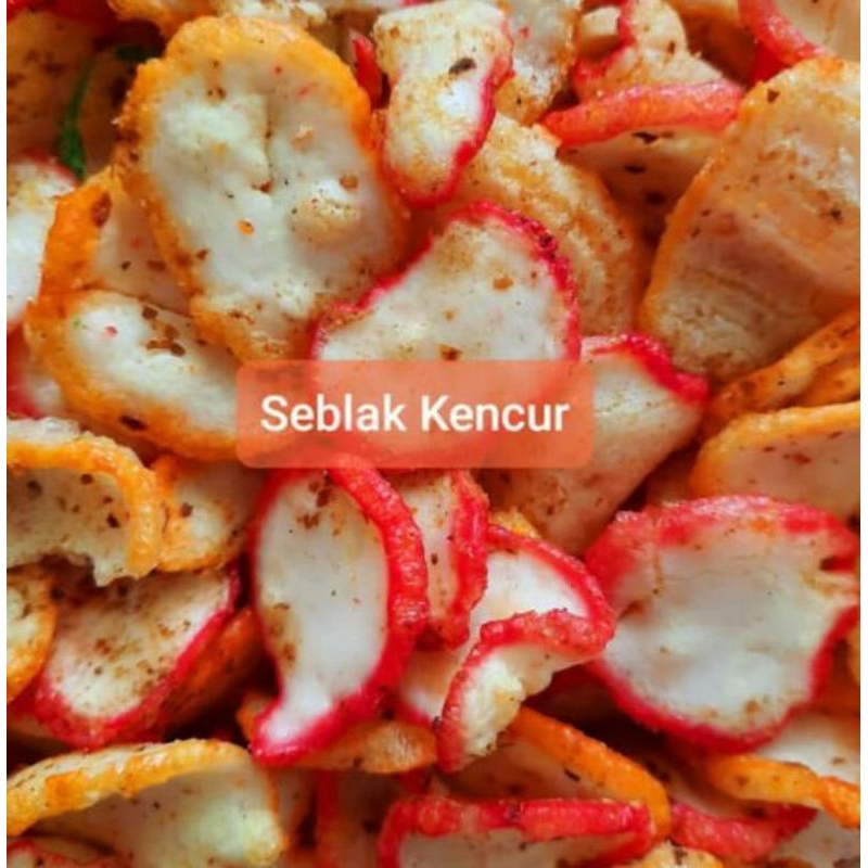 

Kerupuk Seblak Kencur/Seblak kering kerupuk warna pedas daun jeruk murah cemilan