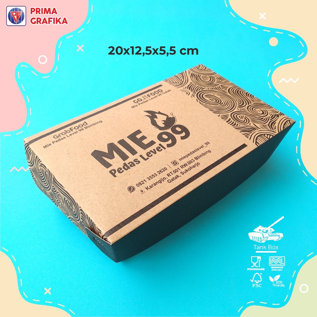 

Custom Lunchbox Size L Kraft - Box Makan Paperbox Packaging