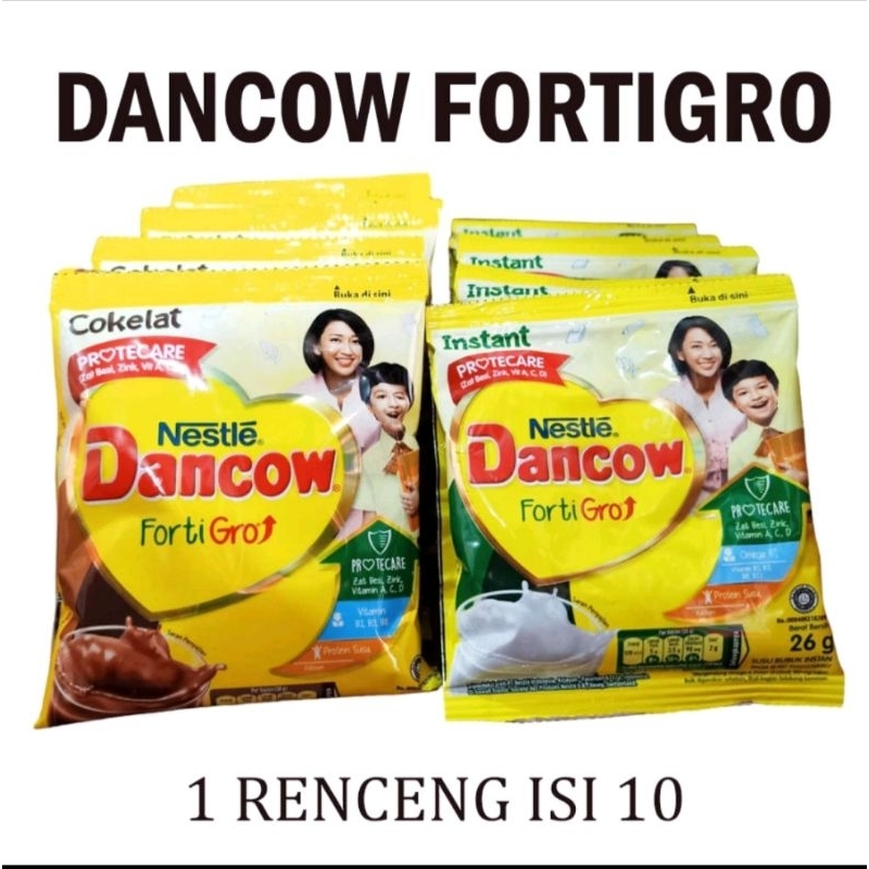 

Susu Dancow Fortigro Sachet Renceng isi 10