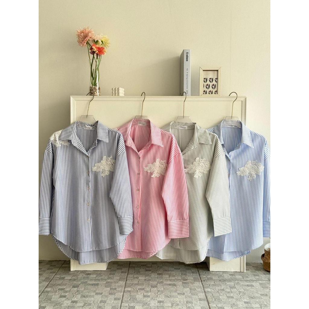 KEMEJA BUNGA WANITA // KEMEJA WANITA // KEMEJA WANITA KEKINIAN // KEMEJA WANITA ECER GROSIR // FASHI