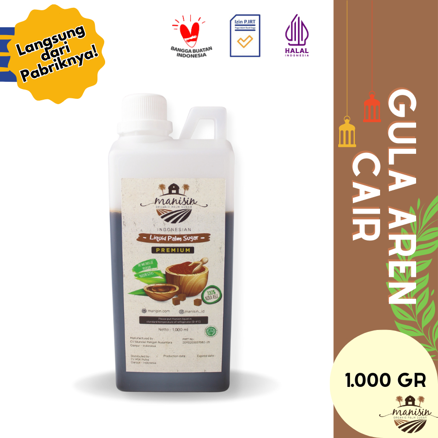 

Manisin Gula Aren Cair Premium 1 Kg