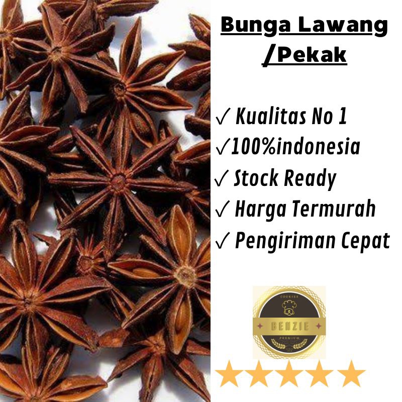 

bunga lawang kering 25gr / pekak / pk / star anise