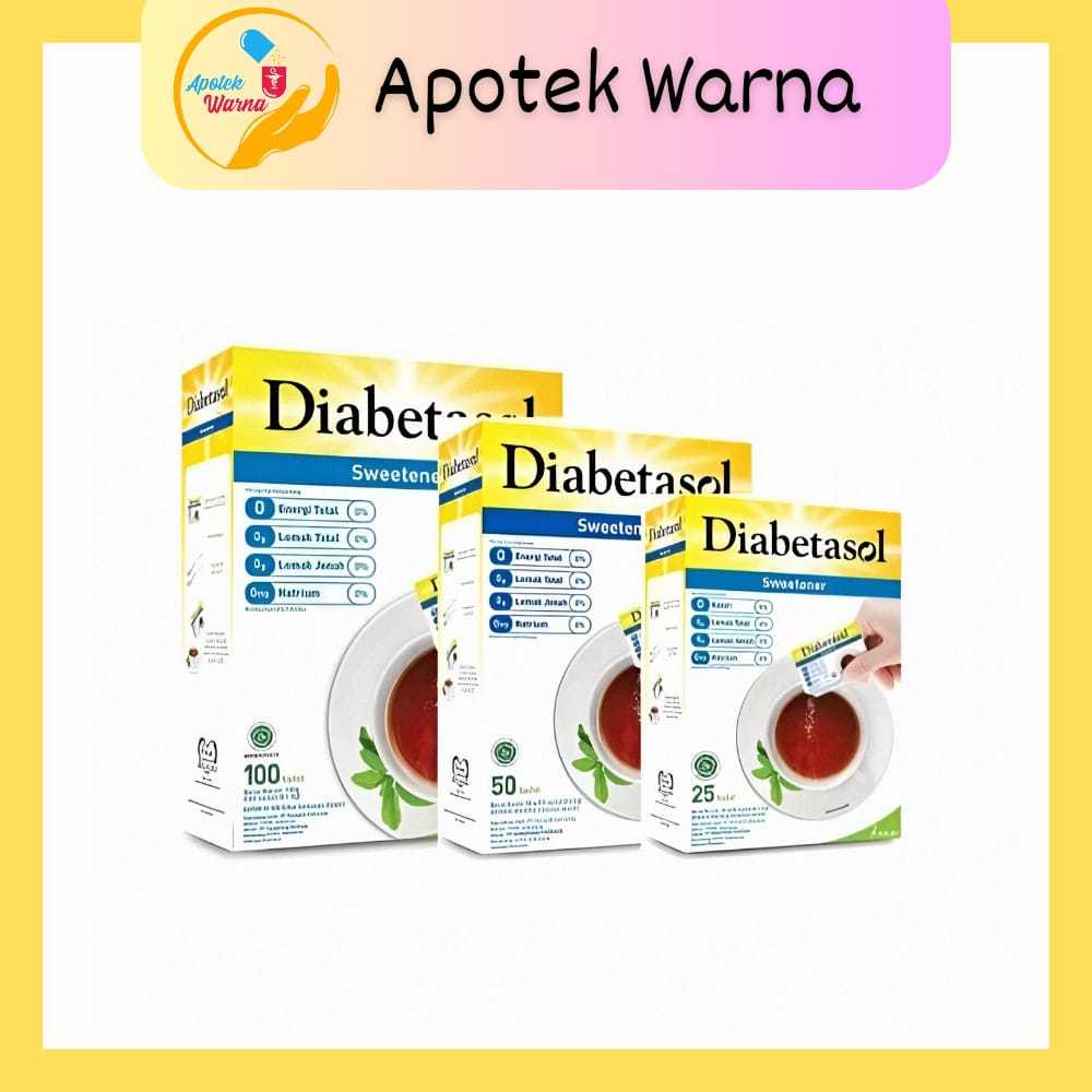 

DIABETASOL SWEETENER 25 SACHET | 50 SACHET | 100 SACHET
