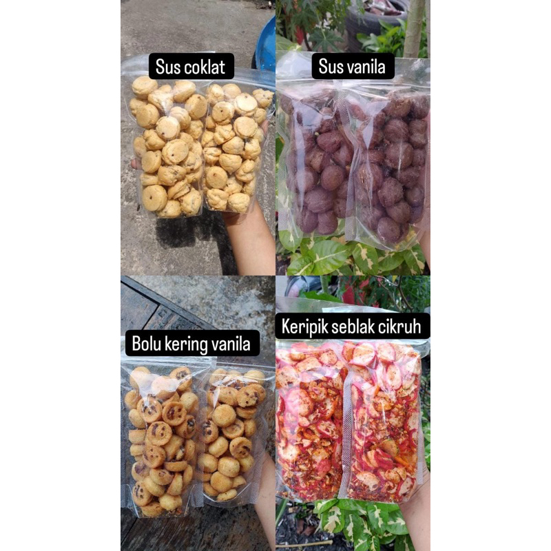 

Kue Sus, Bolu Kering, Kripik Seblak Cikruh