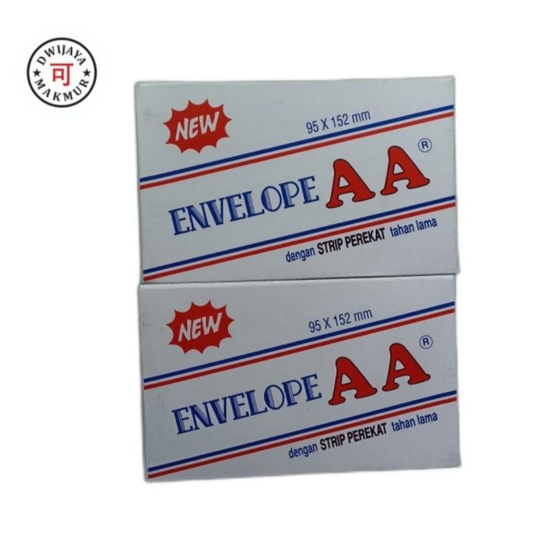 

Amplop Putih Pendek no.104 (100 lembar) 95 x 152mm