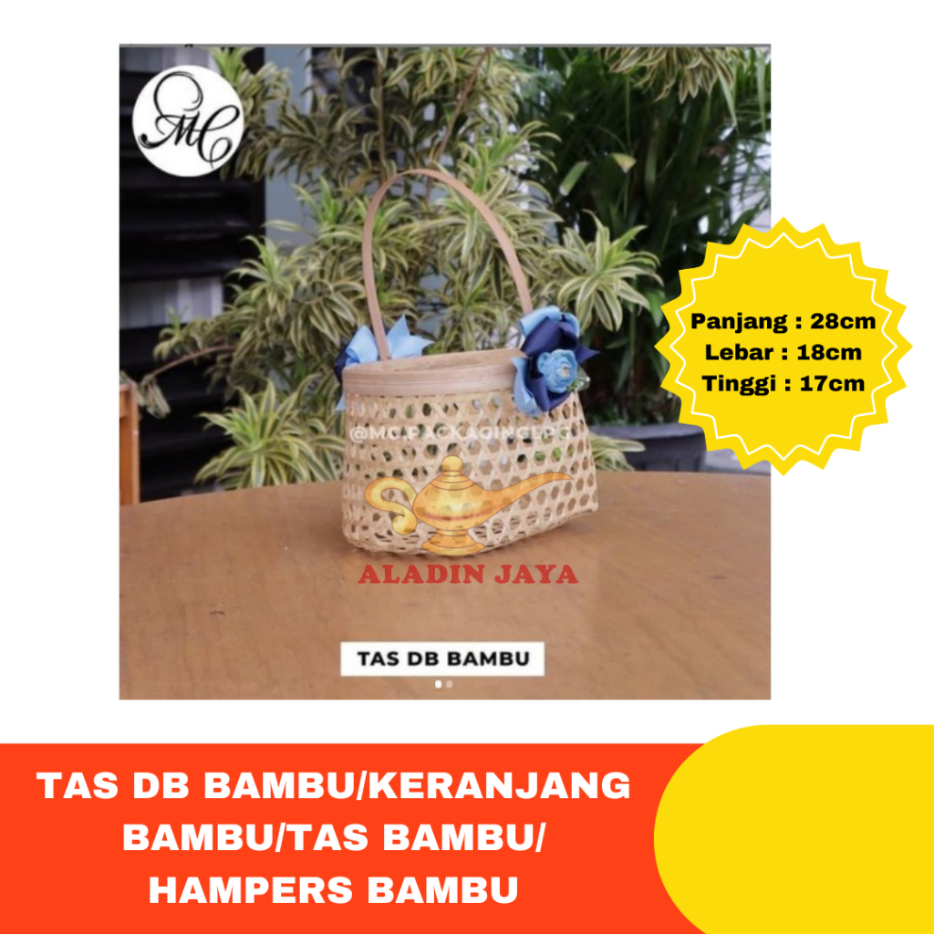 TAS DB BAMBU/KERANJANG BAMBU/TAS BAMBU/HAMPERS BAMBU