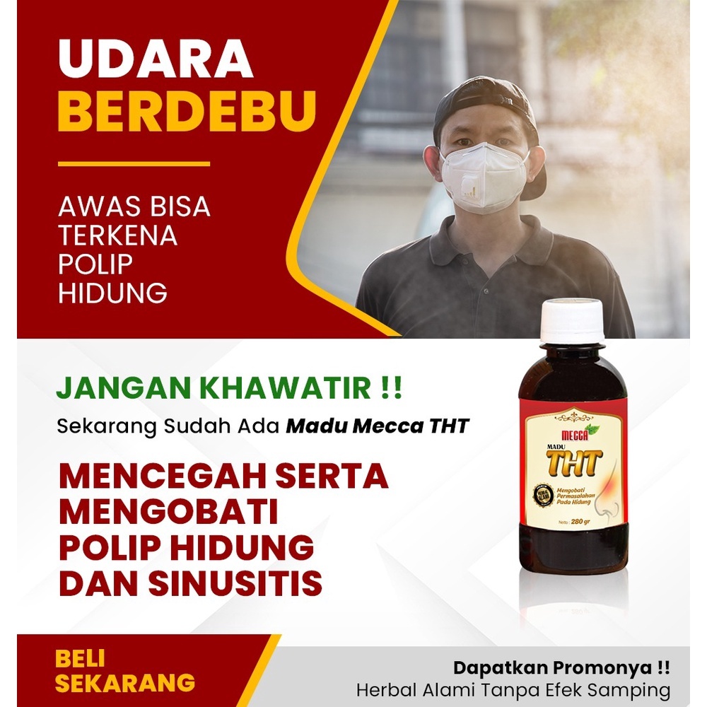 

Madu Mecca FRESHIN THT KEMASAN BARU Sinusitis dan Polip 280 gr Untuk Atasi Masalah Pernapasan