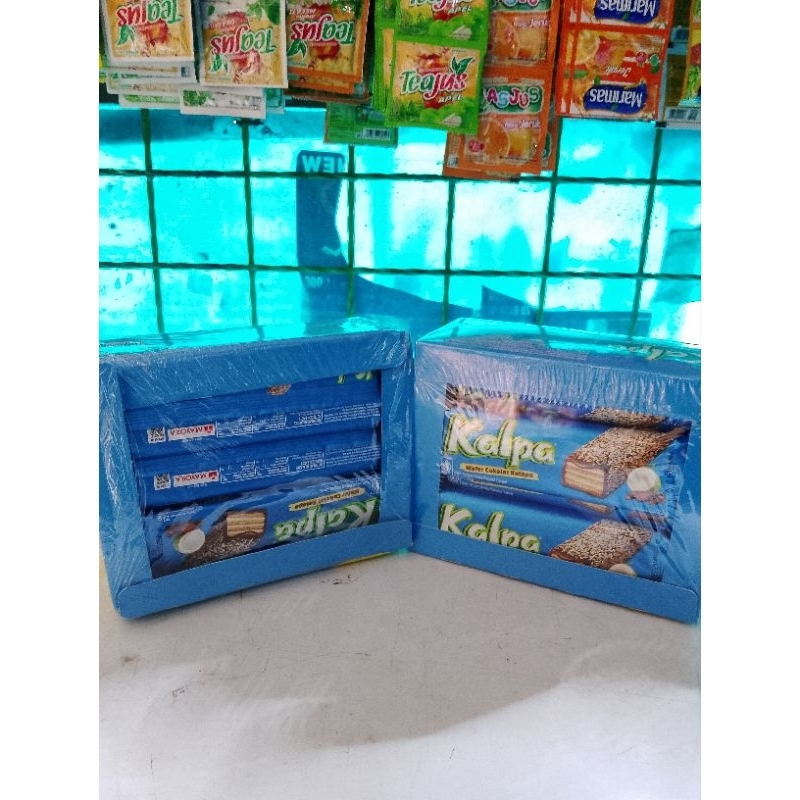 

[Box] Kalpa Wafer Coklat Kelapa Isi 12+1pcs
