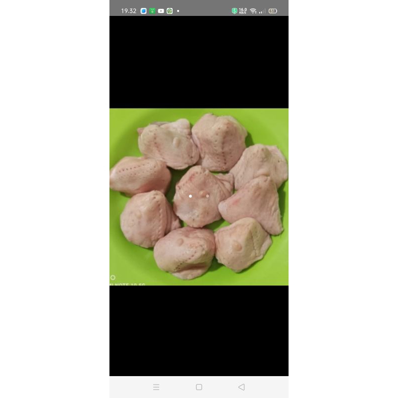 

Tunggir bebek /brutu bebek 500 gram